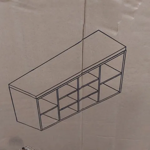 BOXED MEEIVEIL SHOE CABINET - GREY (1 BOX)