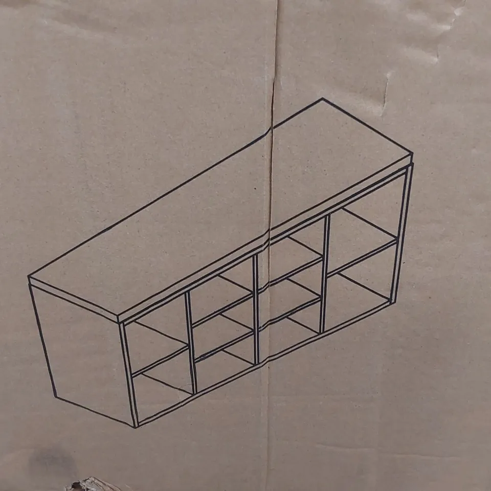 BOXED MEEIVEIL SHOE CABINET - GREY (1 BOX)