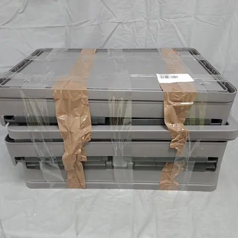 ORGANISED OPTIONS SET OF 3 42L COLLAPSIBLE STORAGE BOXES