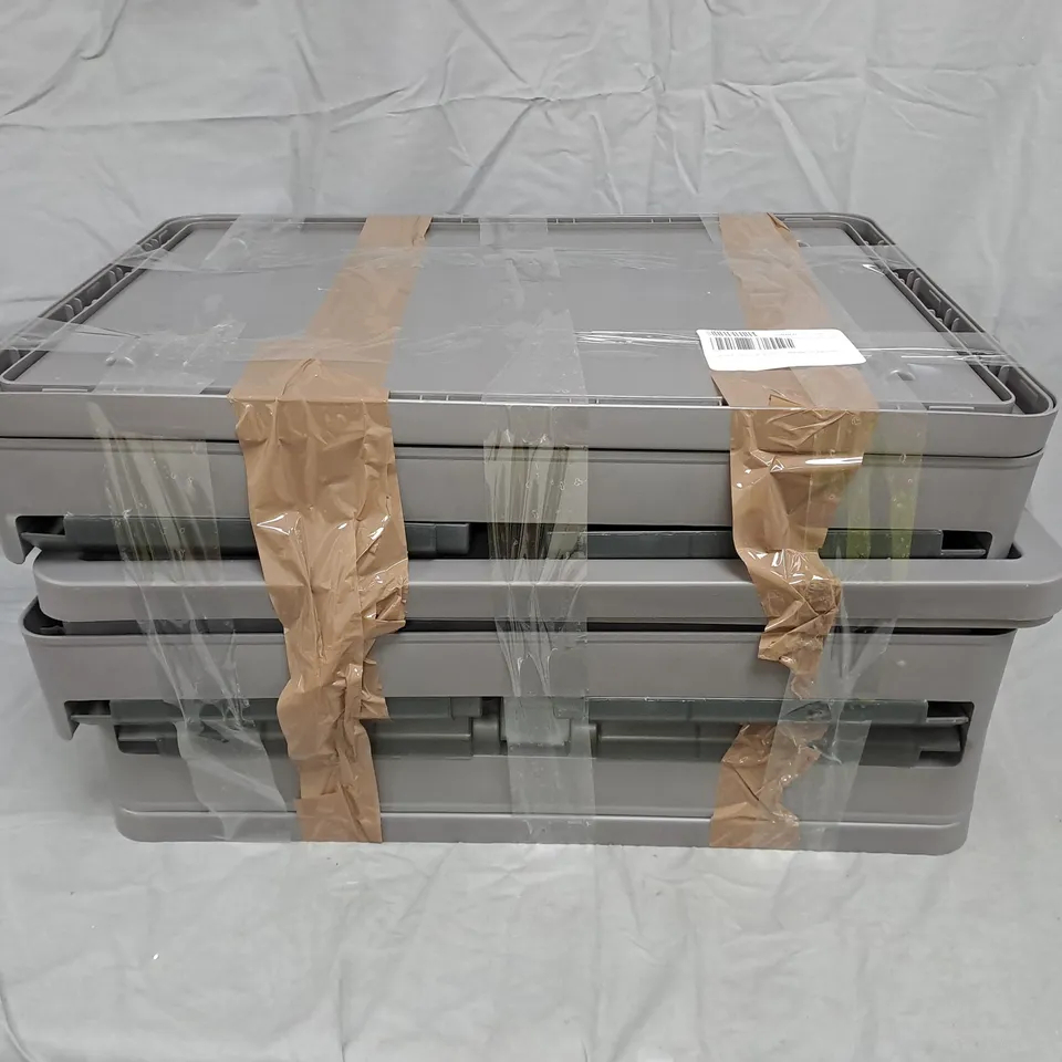 ORGANISED OPTIONS SET OF 3 42L COLLAPSIBLE STORAGE BOXES