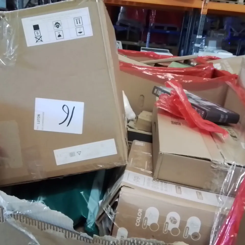 PALLET OF ASSORTED HOUSEHOLD GOODS AND PRODUCTS TO INCLUDE;RAISED TOILET SEAT,STEAMER,HEATER