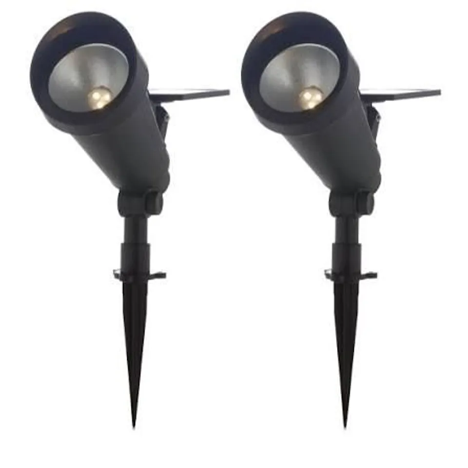 BOXED GARDEN REFLECTIONS 2 X MULTI USE AND ADJUSTABLE SOLAR SPOT