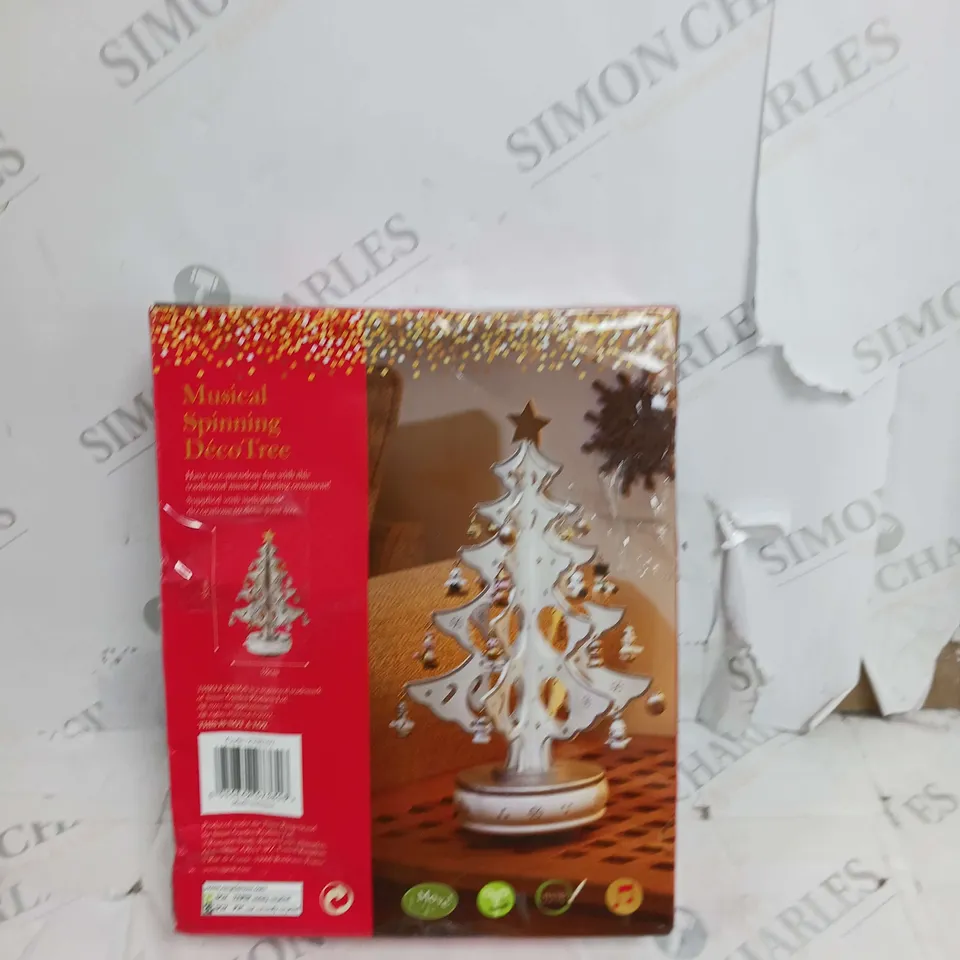 MUSICAL! SPINNING! DECOTREE - SILVER/WHITE RRP £24.99