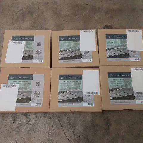 6x BRAND NEW BOXED ELECTROLUX ECFB01 CARBON FILTERS FOR COOKER HOODS