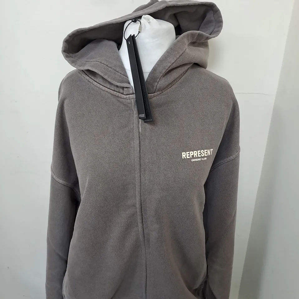 REPRESENT OWNERS CLUB ZIP HOODIE SIZE L