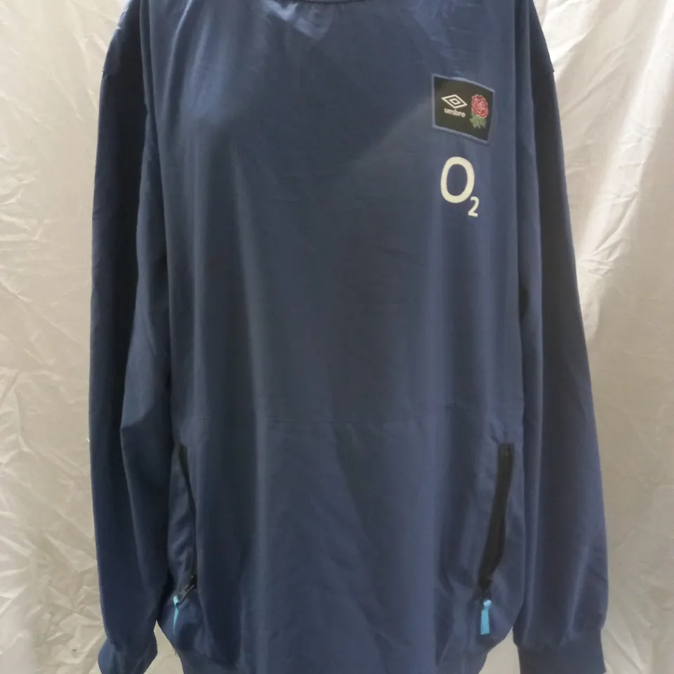 UMBRO ENGLAND WOVEN SWEATER, BLUE - SIZE 3XL