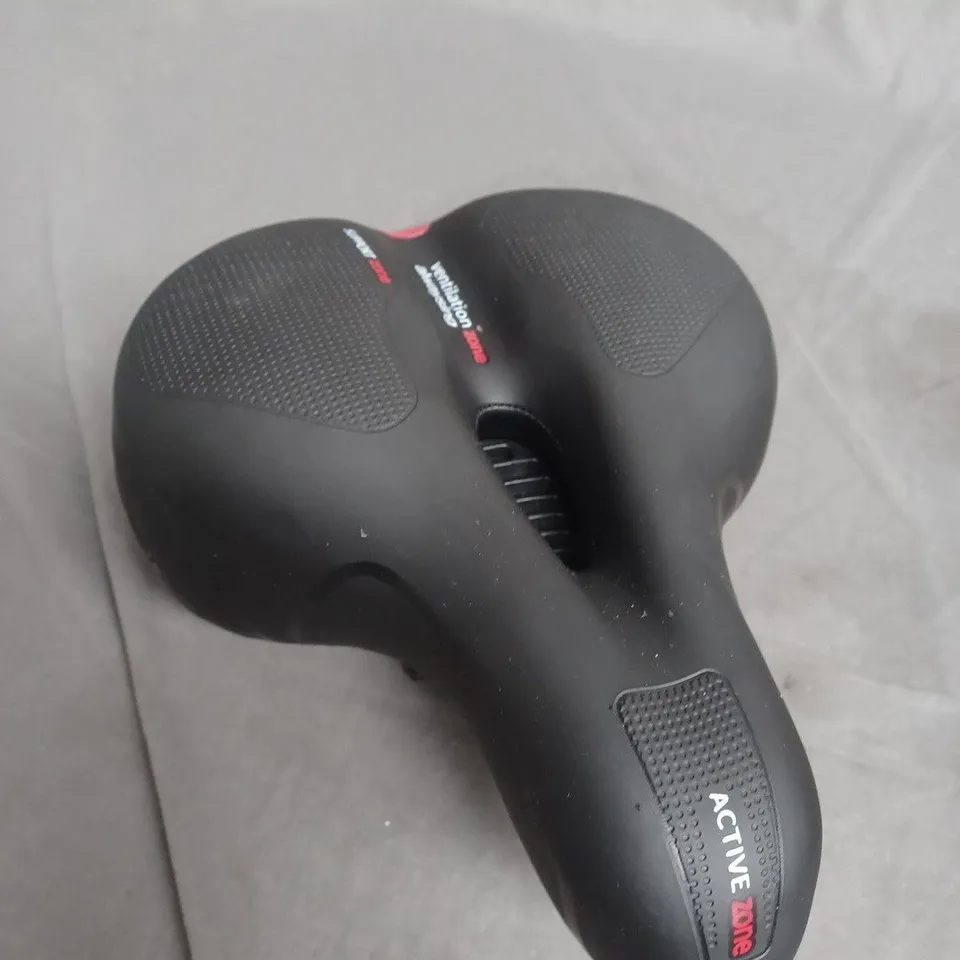 ACTIVE ZONE ERGONOMIC BICYCLE SADDLE – BLACK 