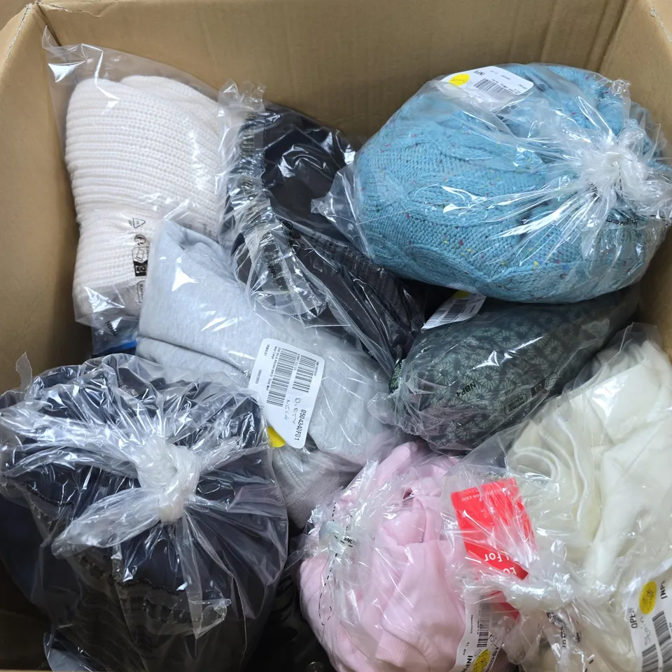 APPROXIMATELY 15 ASSORTED CLOTHING PRODUCTS IN VARIOUS STYLES & SIZES 