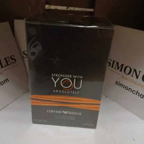 BOXED AND SEALED EMPORIO ARMANI STRONGER WITH YOU ABSOLUTELY PARFUM POUR HOMME 100ML