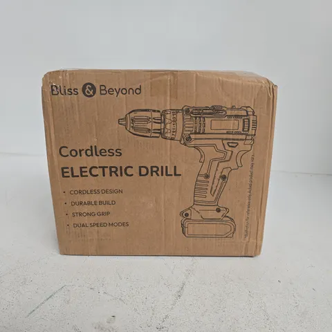 CORDLESS ELECTRIC DRILL – BLISS & BEYOND (BOXED)