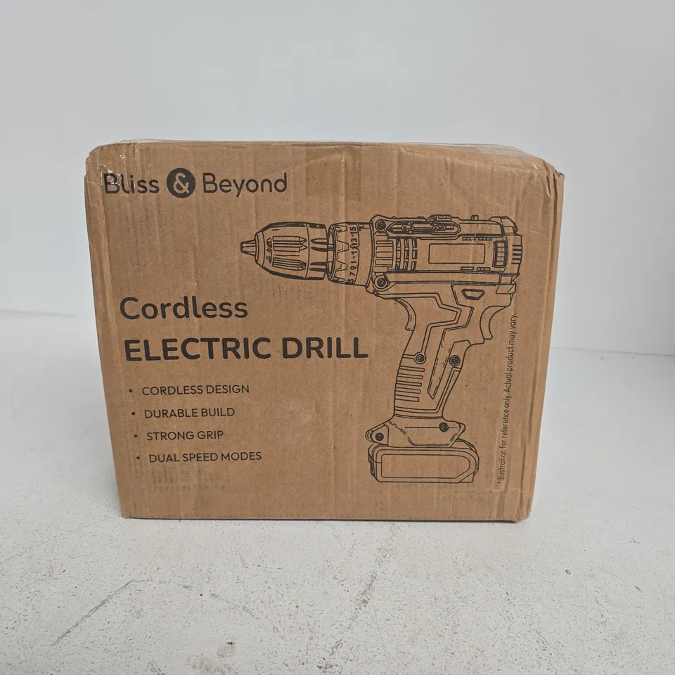 CORDLESS ELECTRIC DRILL – BLISS & BEYOND (BOXED)