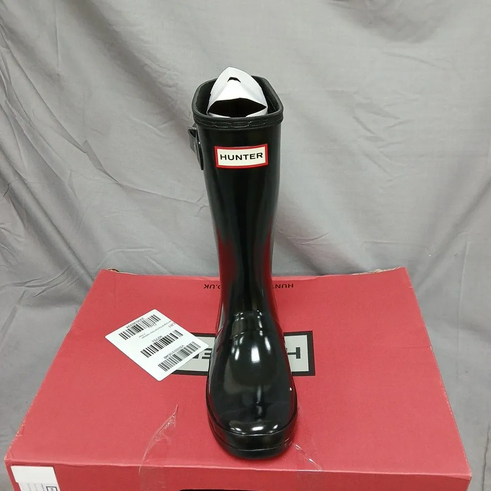 HUNTER BOOTS BLACK UK SIZE J2