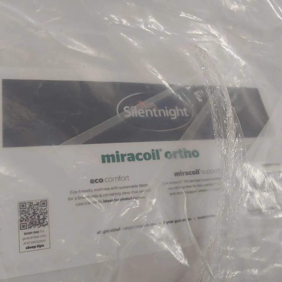 BAGGED SILENTNIGHT COMFORT ORTHO MIRACOIL MATTRESS 6' SUPER KINGSIZE 
