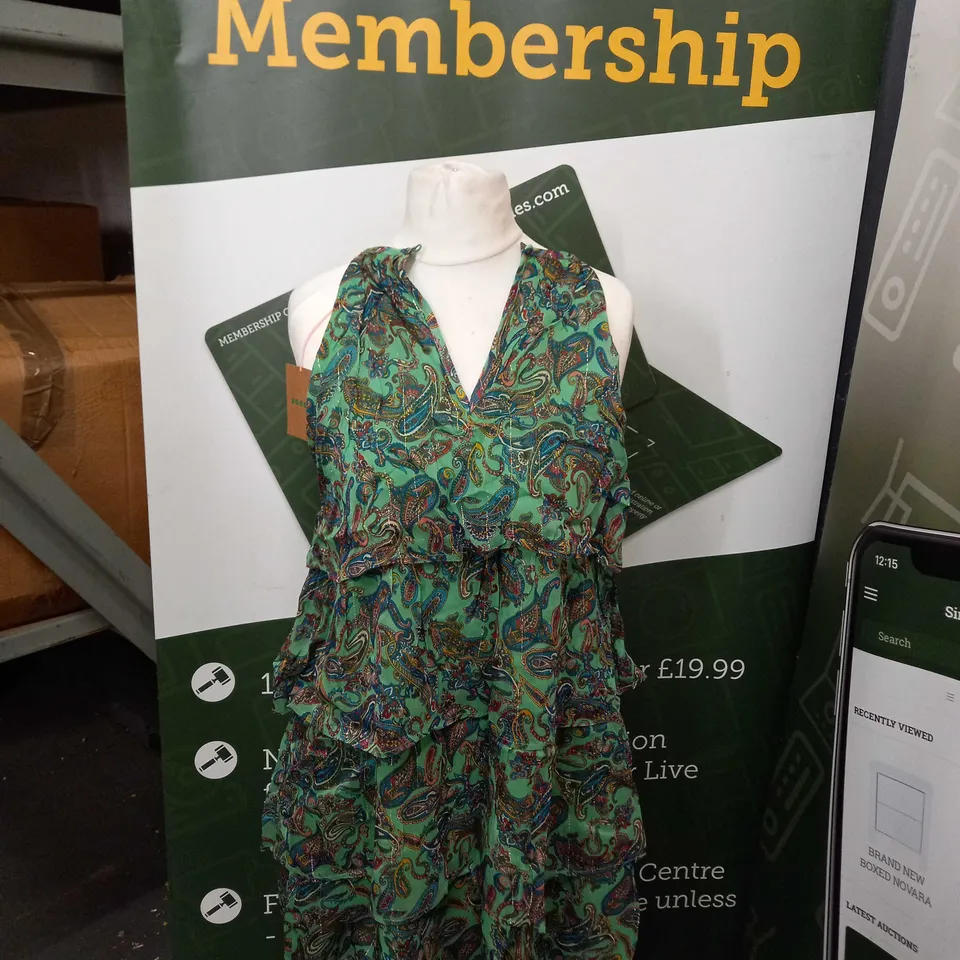 BOWDEN GREEN MID DRESS - SIZE 8R