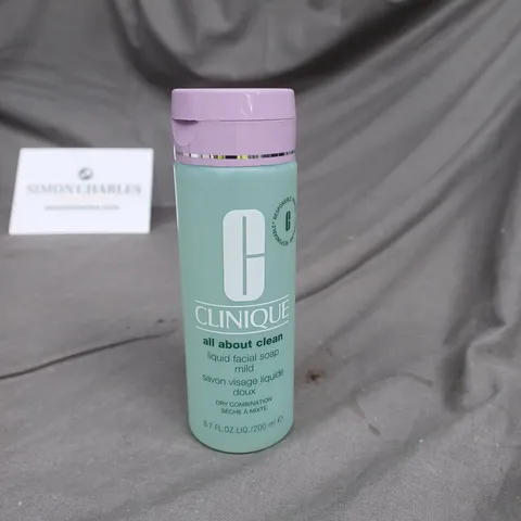 CLINIQUE ALL ABOUT CLEAN LIQUID FACIAL SOAP MILD 200ML