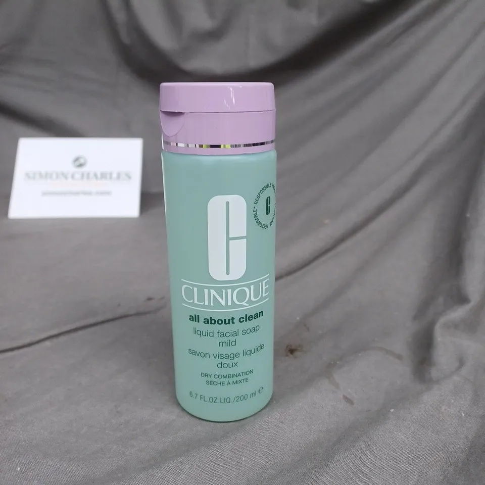 CLINIQUE ALL ABOUT CLEAN LIQUID FACIAL SOAP MILD 200ML