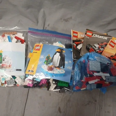 LOT OF 3 UNBOXED LEGO SETS TO INCLUDE PENGUIN AND POLAR BEARS