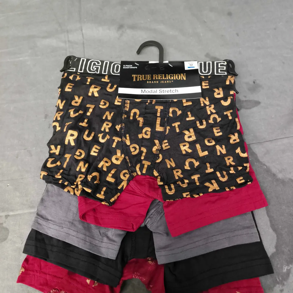 TRUE RELIGION BRAND JEANS BOYS BOXER BRIEFS – 5-PACK, MODAL STRETCH