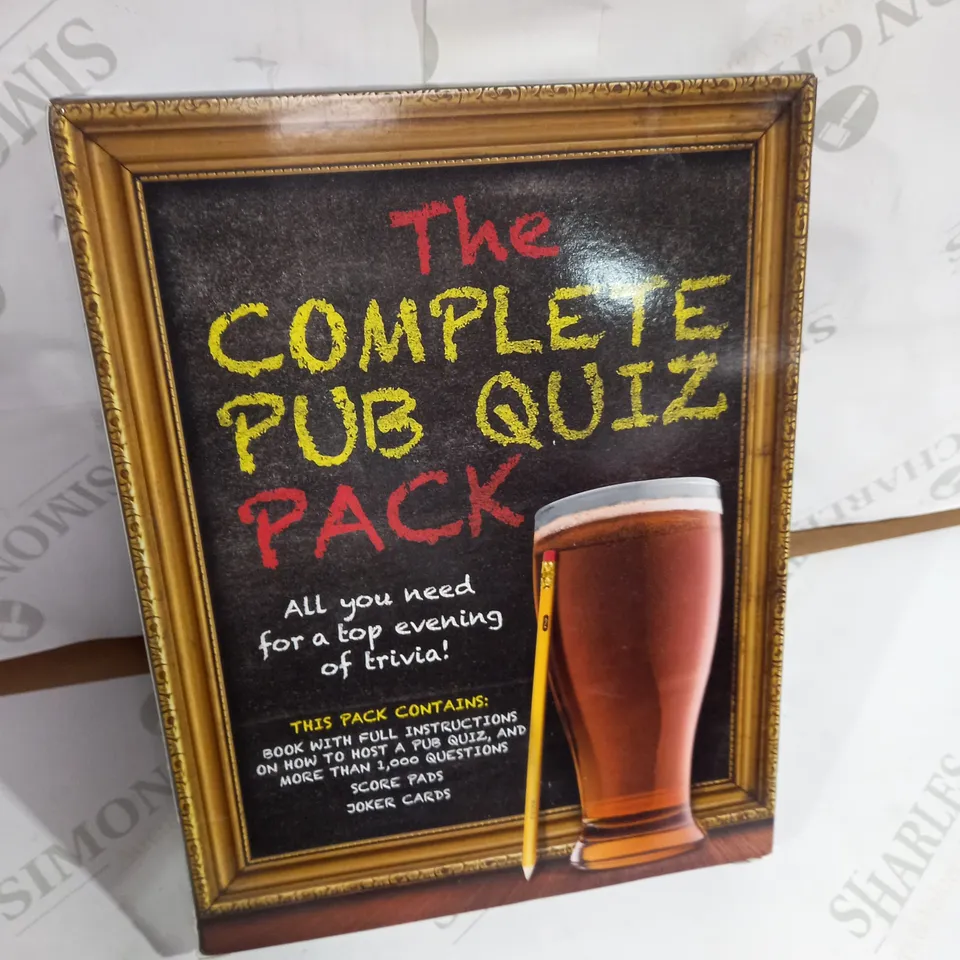 BOXED COMPLETE PUB QUIZ PACK