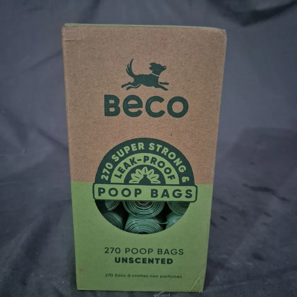 BECO POOP BAGS UNSCENTED – 270 BAGS