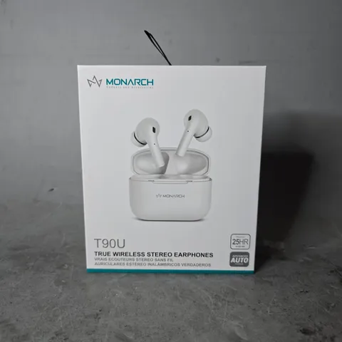 SEALED MONARCH T90U TRUE WIRELESS STEREO EARPHONES 