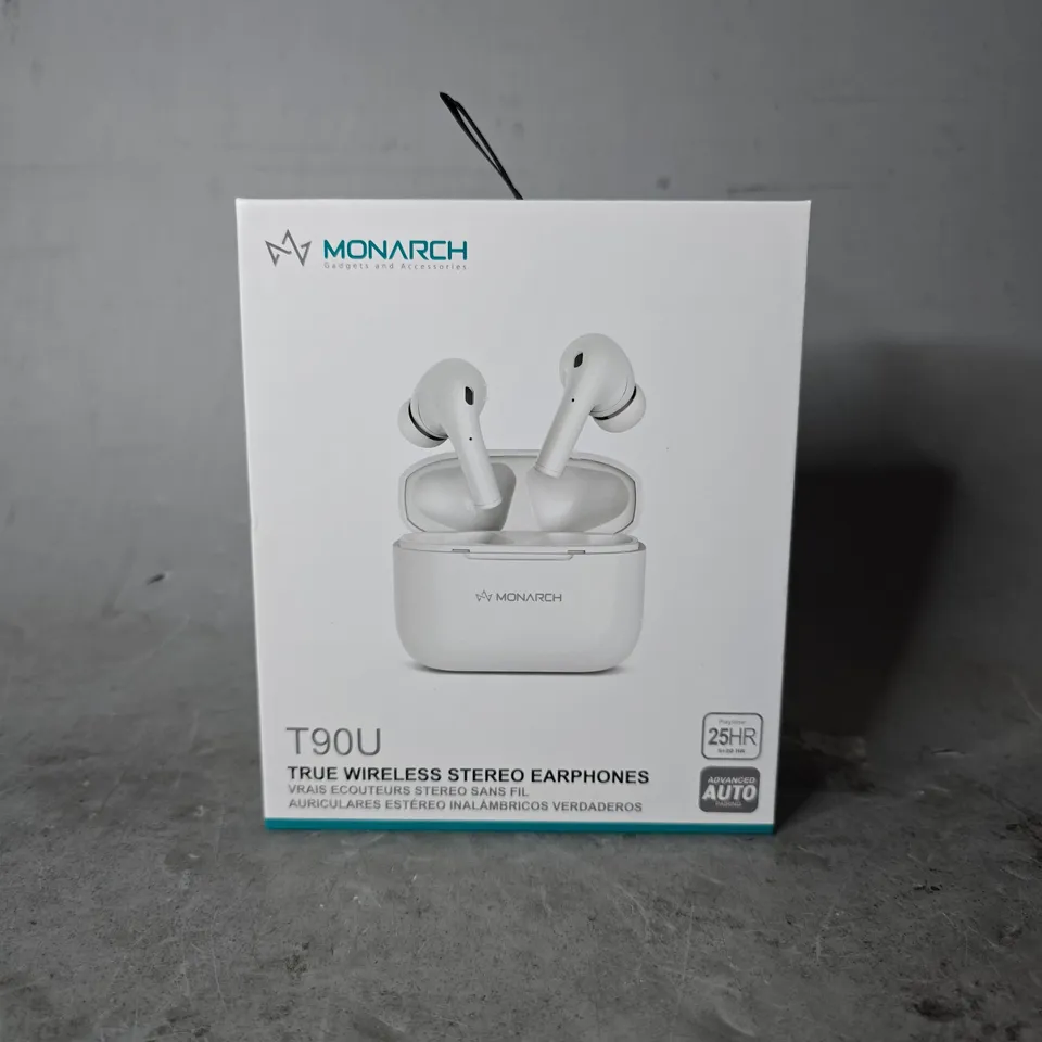 SEALED MONARCH T90U TRUE WIRELESS STEREO EARPHONES 
