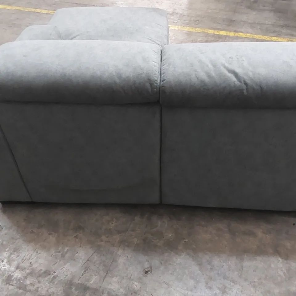 QUALITY DESIGNER MELIZZANO FABRIC UPHOLSTERED LOUNGER CORNER SOFA BED