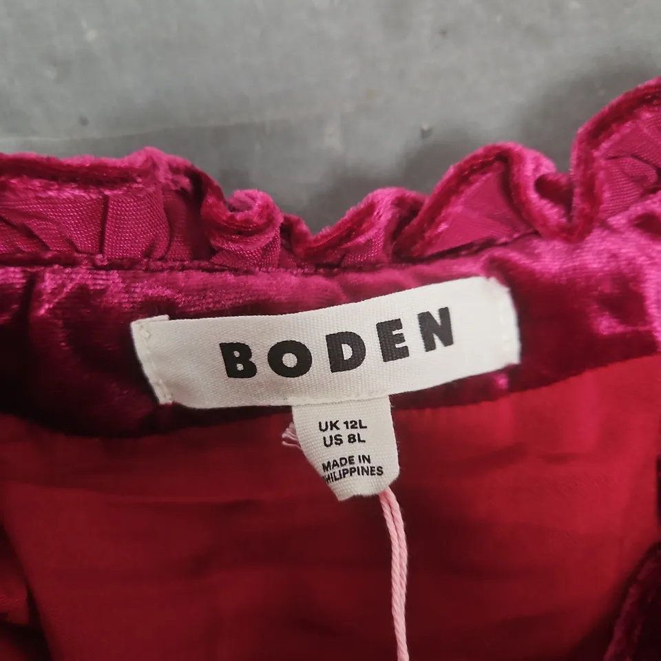 BODEN VELVET DRESS, UK 12L (US 8L) – WOMEN'S