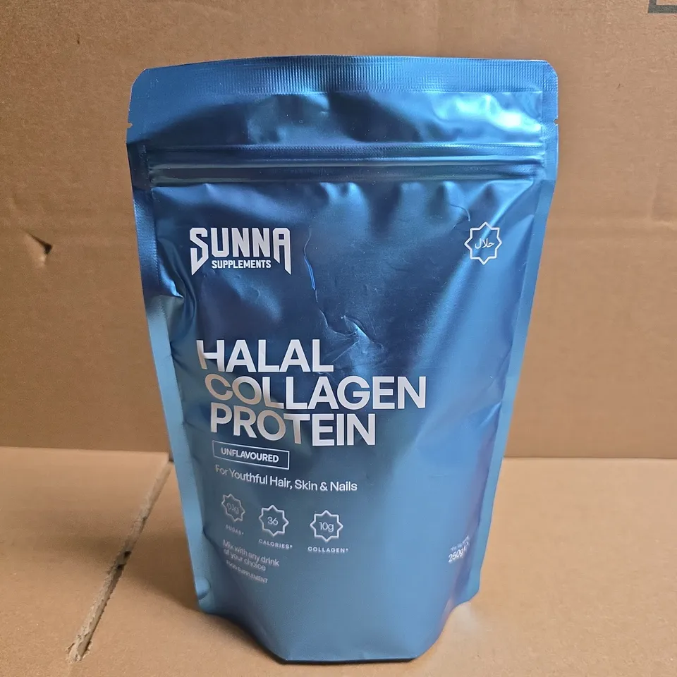 SUNNA SUPPLEMENTS HALAL COLLAGEN PROTEIN UNFLAVOURED (250G)