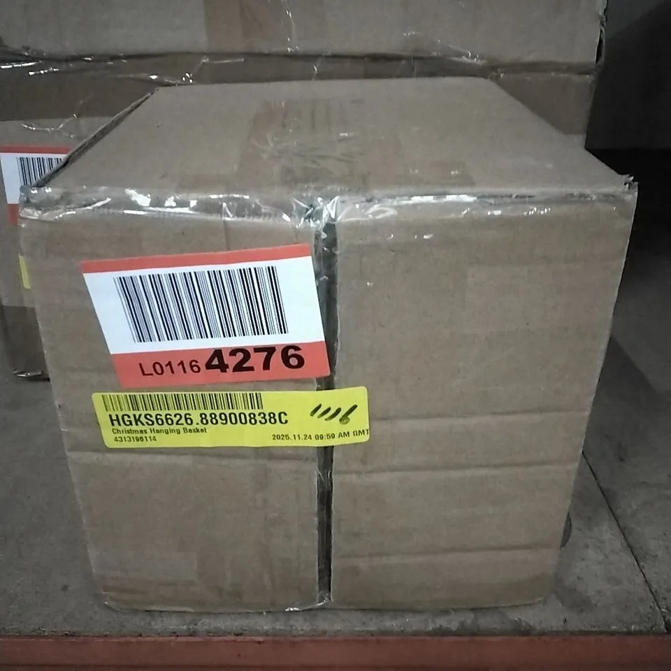 Boxed Christmas hanging basket (1 box)