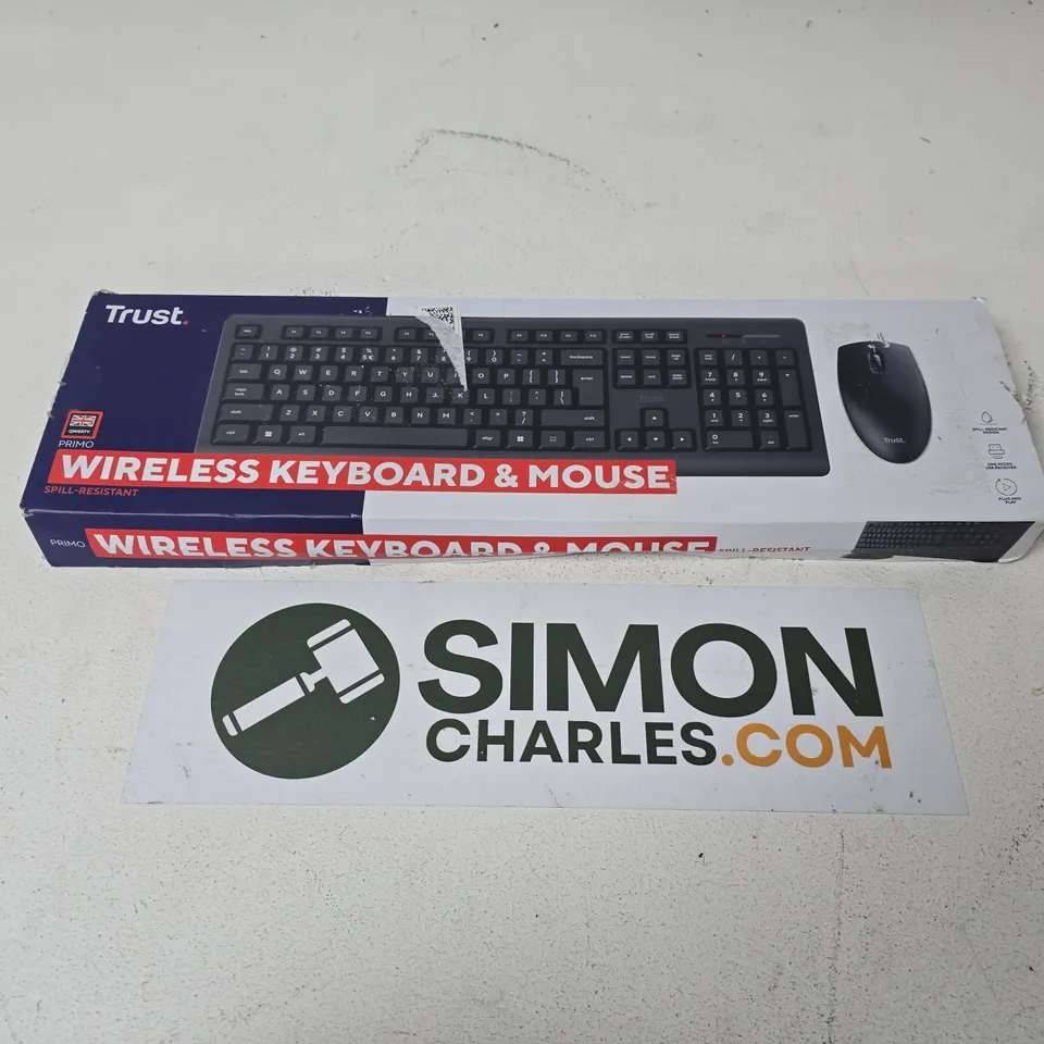 BOXED TRUSR PRIMO WIRELESS KEYBOARD & MOUSE