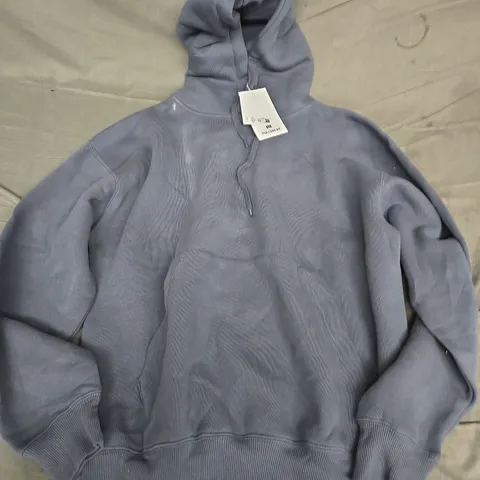 PULL&BEAR HOODIE – BLUE-GREY, UK MEDIUM (EU M, US M)