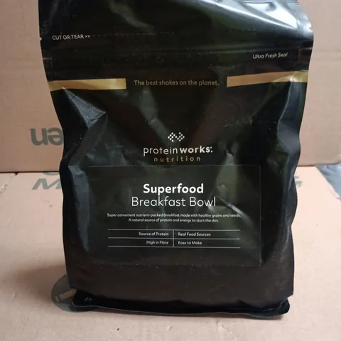 PROTEIN WORKS SUPERFOOD BREAKFAST BOWL – NUTRITIONAL SHAKE POWDER SUMMER BERRY FEAST 600G