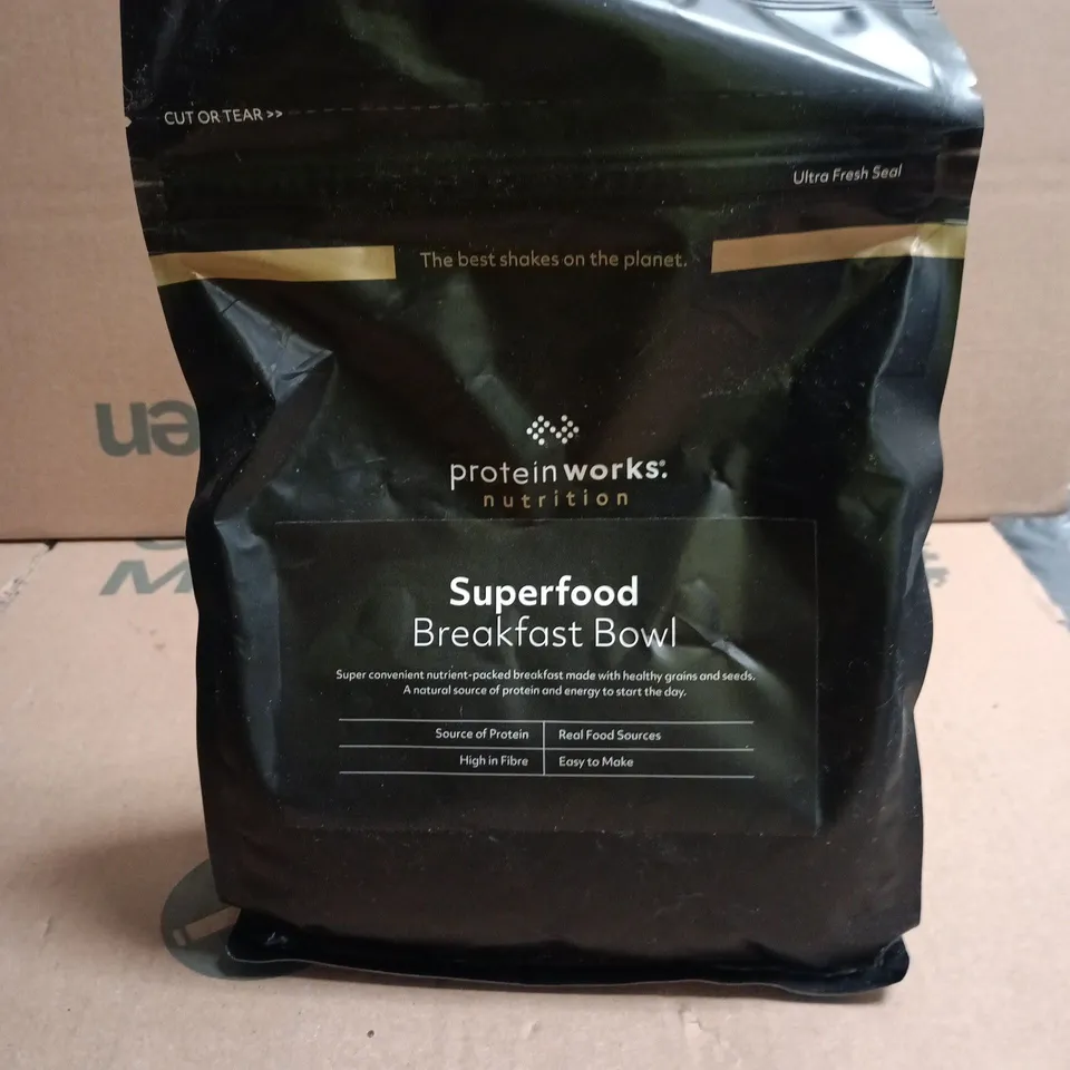 PROTEIN WORKS SUPERFOOD BREAKFAST BOWL – NUTRITIONAL SHAKE POWDER SUMMER BERRY FEAST 600G