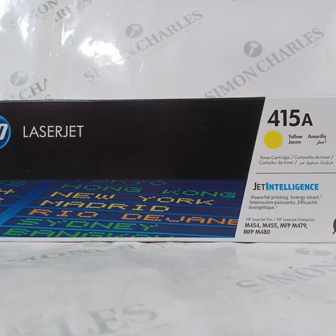 BOXED HP LASERJET 415A W2032A TONER CARTRIDGE - YELLOW