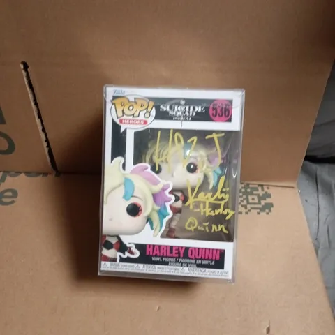 FUNKO POP! HEROES SUICIDE SQUAD – HARLEY QUINN VINYL FIGURE (AUTOGRAPHED)