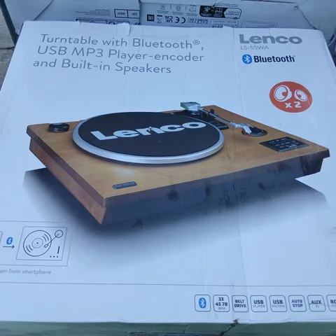 BOXED LENCO LS-55WA TURNTABLE WITH BLUETOOTH