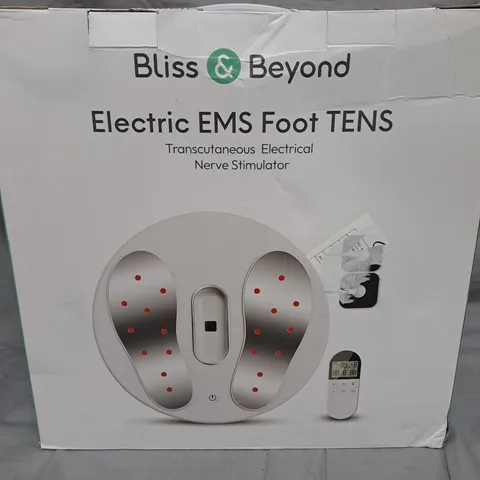 BLISS & BEYOND ELECTRIC EMS FOOT TENS – MODEL KTR-4026, COMPLETE WITH REMOTE AND PADS