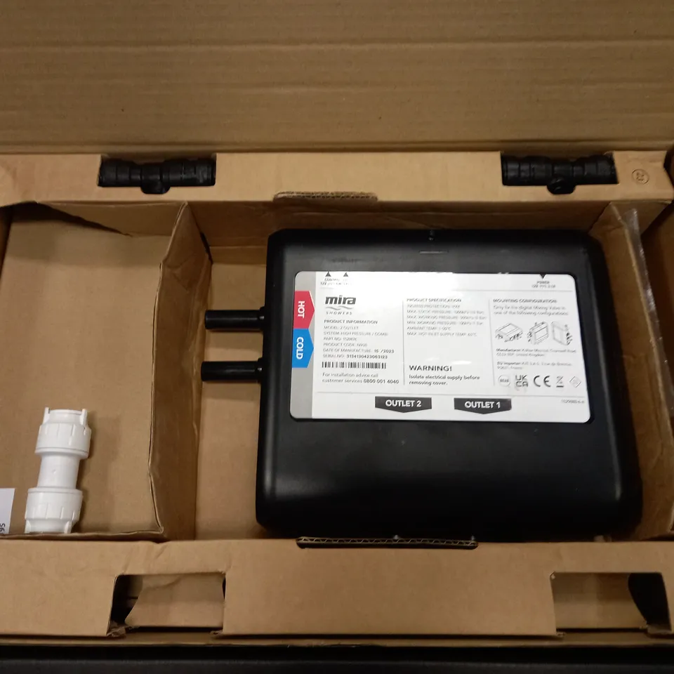 BOXED MIRA SHOWERS NIRA MODE DUAL PUMPED REAR FED SHOWER IN CHROME