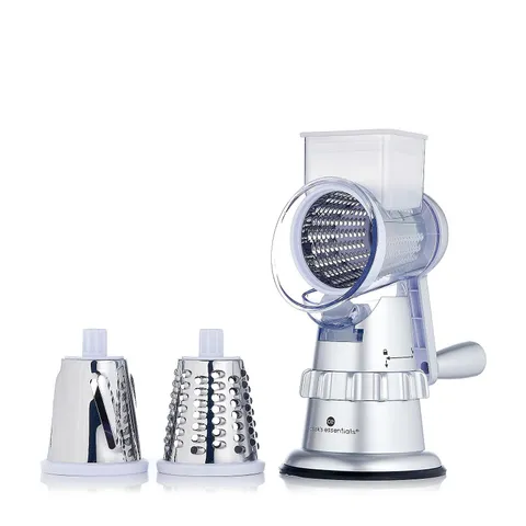 COOK'S ESSENTIALS SPEED GRATER & SLICER WITH SUCTION BASE