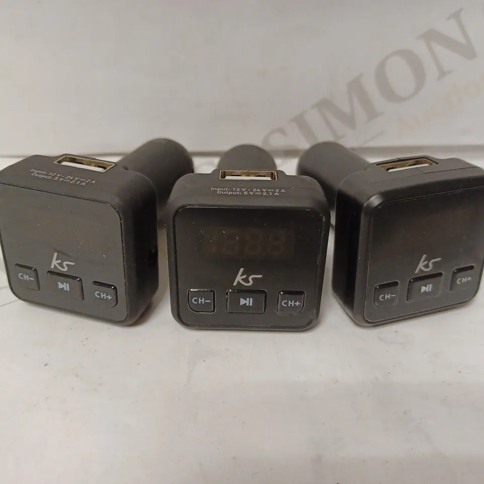 LOT OF APPROX 30 UNBOXED KITSOUND MYFM2 WIRELESS TO FM AUDIO CONVERTERS	