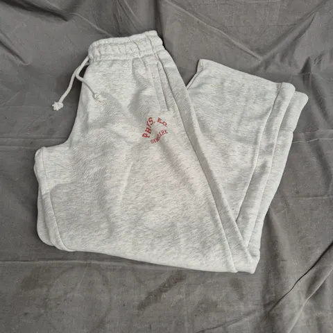 GYMSHARK PHYS ED STRAIGHT LEG JOGGERS IN GREY SIZE M