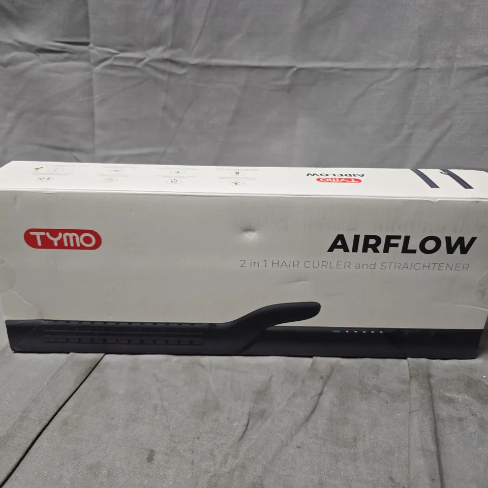 BOXED TYMO AIRFLOW 2IN1 HAIR CURLER AND STRAIGHTENER