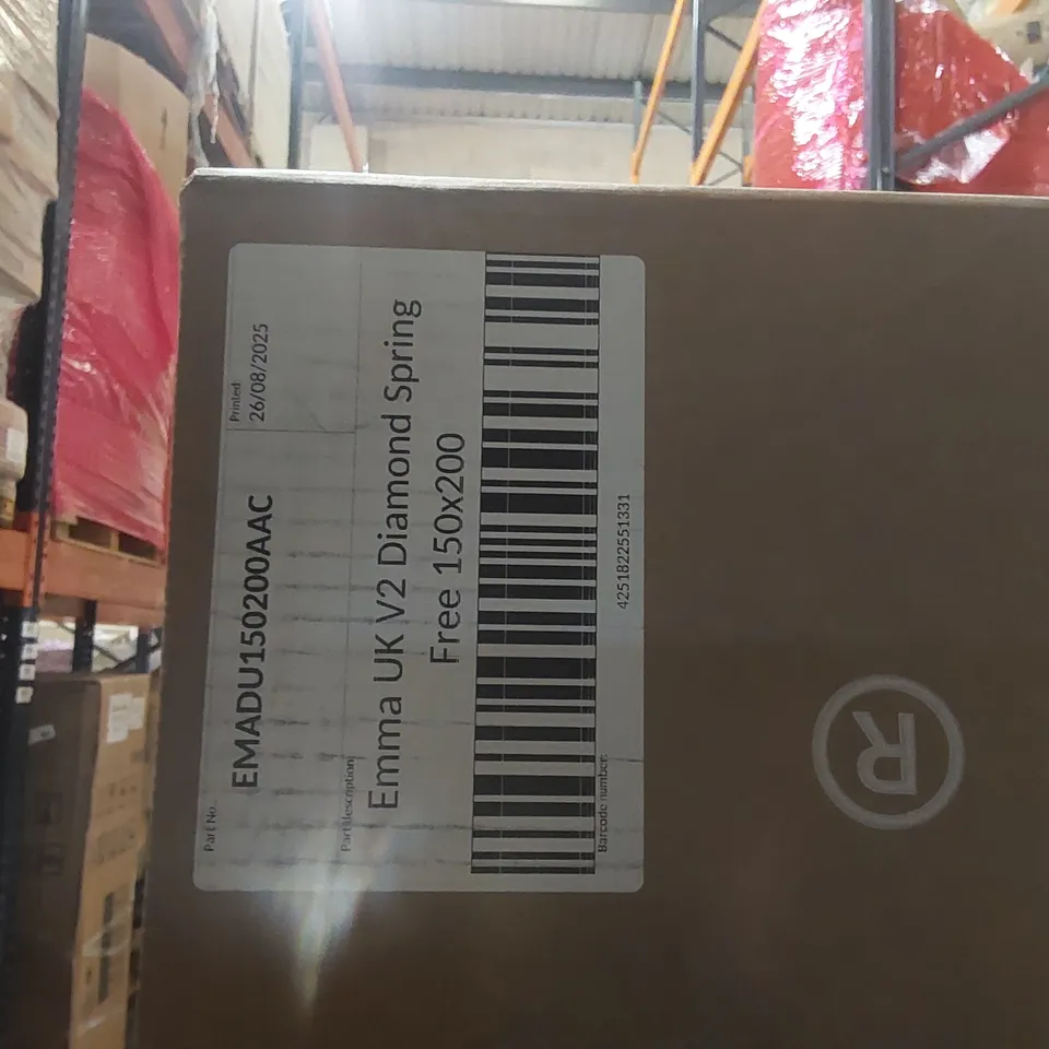 BRAND NEW BOXED EMMA UK V2 DIAMOND SPRING FREE 150 x 200CM KING SIZE MATTRESS 