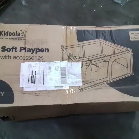 BOXED KIDOOLA SOFT PLAYPEN WITH ACCESSORIES