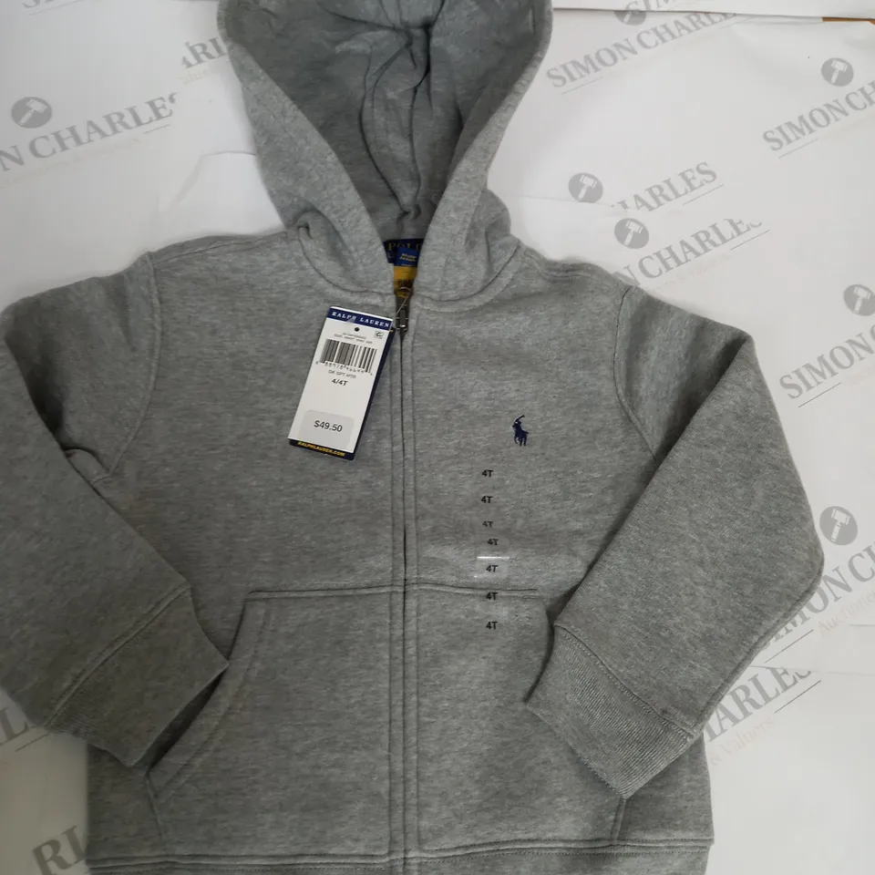 BOYS POLO RALPH LAUREN ZIPPED JACKET SIZE 4/4R