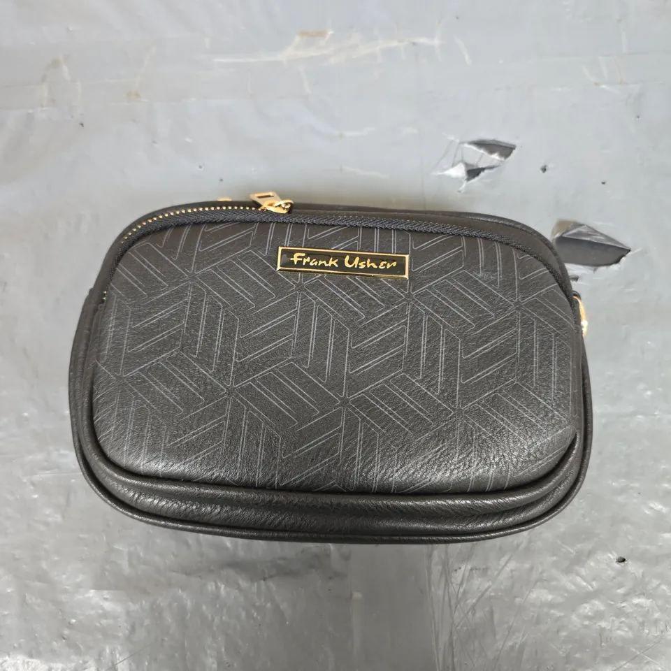 FRANK USHER CROSS BODY BAG IN BLACK