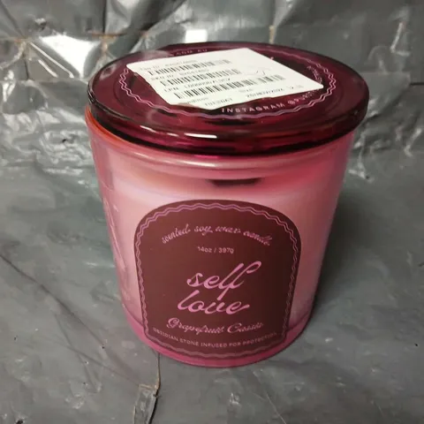 SELF LOVE GRAPEFRUIT SCENTED SOY WAX CANDLE - COLLECTION ONLY