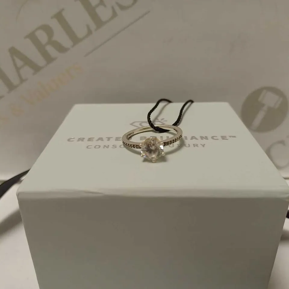 CREATED BRILLIANCE MARGOT CREATED BRILLIANCE 9CT WHITE GOLD 0.50CT LAB GROWN DIAMOND ENGAGEMENT RING - SIZE L RRP £729