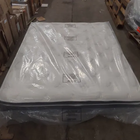 QUALITY BAGGED CREEVERY 30CM MEDIUM HYBRID SPRING MATTRESS IN A BOX PILLOW TOP - 5' KING SIZE